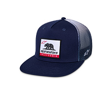 kšiltovka CALI GRADIENT TRUCKER, ALPINESTARS (modrá/bílá)