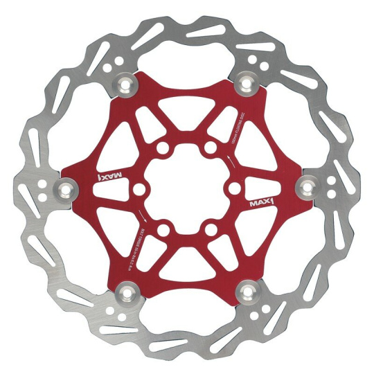 brzdový kotouč MAX1 Alux 160 mm červený