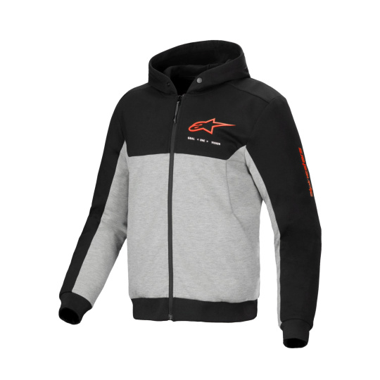 bunda CHROME V2 SPORT, ALPINESTARS (šedá/černá/červená fluo) 2025