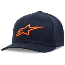 kšiltovka AGELESS, ALPINESTARS (tmavě modrá/oranžová) kšiltovka AGELESS, ALPINESTARS (tmavě modrá/oranžová)