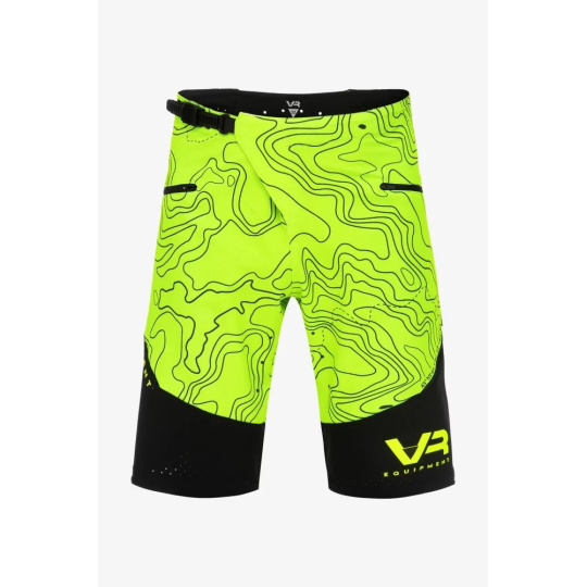 Šortky VR EQUIPMENT MTB TOPOGRAPHY neonově žluté EQMSPMB00228