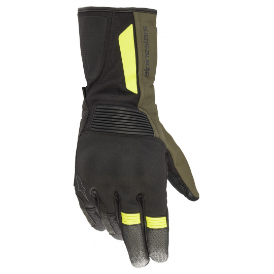 rukavice DENALI AEROGEL DRYSTAR, ALPINESTARS (černá/zelená/žlutá fluo)