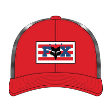 Dětská kšiltovka Fox Yth Unity Flexfit Hat Flame Red 