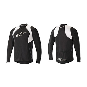 Alpinestars Drop 2 FULL ZIP Jersey dres Black White Alpinestars Drop 2 FULL ZIP Jersey dres Black White