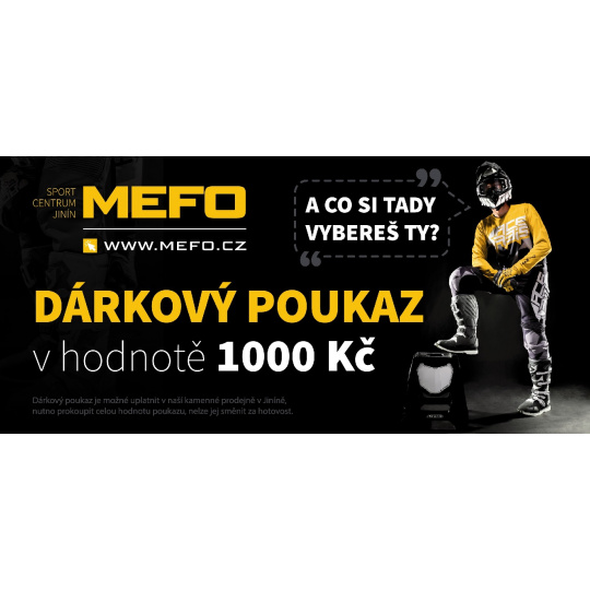 dárkový poukaz v hodnotě 1000 Kč