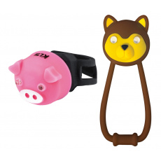 KELLYS Osvětlení set KLS ANIMAL, brown/pink KELLYS Osvětlení set KLS ANIMAL, brown/pink