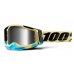 RACECRAFT 2 100% - USA , brýle Airblast - zrcadlové stříbrné plexi