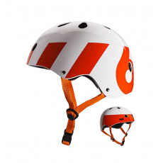 661 Dirt Lid - White Orange helma