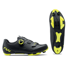 Pánské XC tretry Northwave Razer 2  Blk/Yellow Fluo