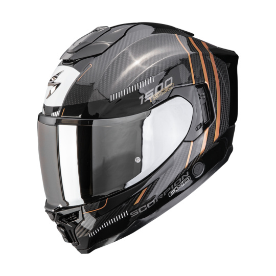 Moto přilba SCORPION EXO-1500 CARBON AIR ZITY černo/měděná