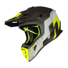 Moto přilba JUST1 J38 KORNER fluo žlutá/titanová Moto přilba JUST1 J38 KORNER fluo žlutá/titanová