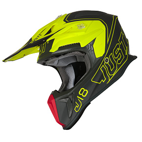 Moto přilba JUST1 J18 VERTIGO matná červeno/šedo/fluo žlutá Moto přilba JUST1 J18 VERTIGO matná červeno/šedo/fluo žlutá