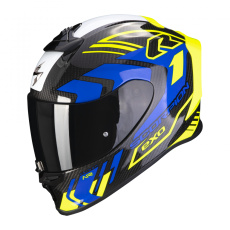 Moto přilba SCORPION EXO-R1 EVO CARBON AIR SUPRA černo/neonově žluto/modrá Moto přilba SCORPION EXO-R1 EVO CARBON AIR SUPRA černo/neonově žluto/modrá
