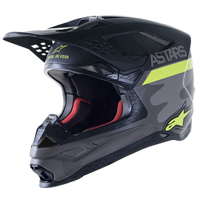 přilba SUPERTECH S-M10 limitovaná edice AMS, ALPINESTARS (šedá/bílá/žlutá fluo/černá) přilba SUPERTECH S-M10 limitovaná edice AMS, ALPINESTARS (šedá/bílá/žlutá fluo/černá)