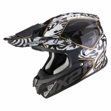 Moto přilba SCORPION VX-21 AIR GNARLY černo/bílá Moto přilba SCORPION VX-21 AIR GNARLY černo/bílá
