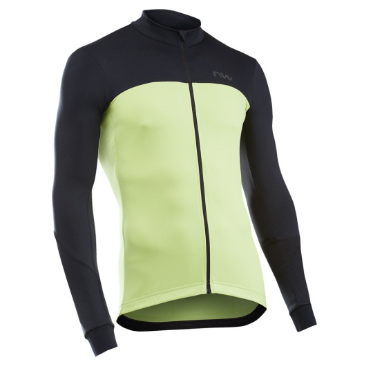 Pánský cyklo dres Northwave Force 2 Jersey Ls Full Zip Cool Matcha/Black Pánský cyklo dres Northwave Force 2 Jersey Ls Full Zip Cool Matcha/Black