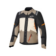bunda ANDES V4 DRYSTAR, ALPINESTARS (krémová/světle hnědá/černá/oranžová fluo) 2026