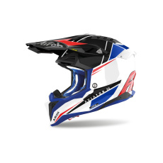přilba AVIATOR 3 Push, AIROH (modrá/červená) 2025 přilba AVIATOR 3 Push, AIROH (modrá/červená) 2025