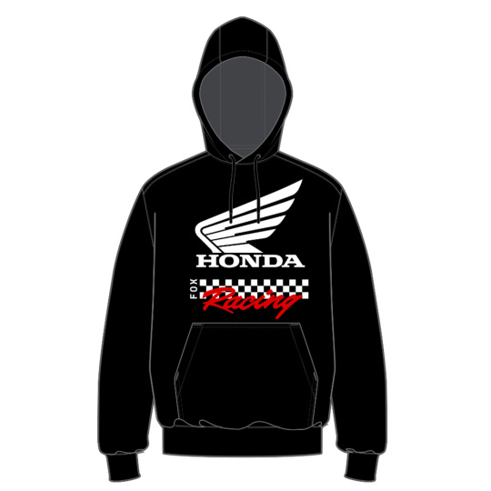 Pánská mikina Fox Honda Fleece Po  Black