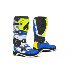 Moto boty FORMA PILOT neonově žluto/bílo/modré Moto boty FORMA PILOT neonově žluto/bílo/modré