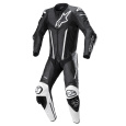 jednodílná kombinéza FUSION, TECH-AIR kompatibilní, ALPINESTARS (černá/bílá)