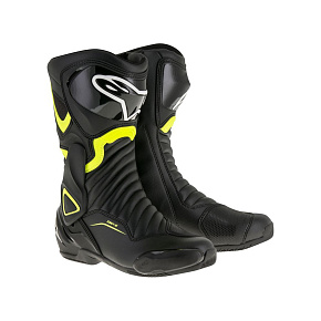 boty S-MX 6, ALPINESTARS (černé/žluté fluo)
