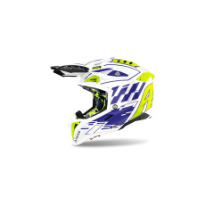 přilba AVIATOR 3.0 Rampage, AIROH (lesklá modrá) 2022 přilba AVIATOR 3.0 Rampage, AIROH (lesklá modrá) 2022