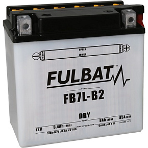baterie 12V, YB7L-B2, 8Ah, 85A, konvenční 135x75x133 FULBAT (vč. balení elektrolytu)