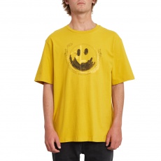 Pánské triko Volcom Fake Smile Bxy Ss Gold Pánské triko Volcom Fake Smile Bxy Ss Gold