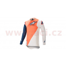 dres SUPERTECH BLAZE 2021, ALPINESTARS (modrá/oranžová/bílá) dres SUPERTECH BLAZE 2021, ALPINESTARS (modrá/oranžová/bílá)
