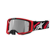 brýle VISION 8 LUAR, ALPINESTARS (červená/černá, zrcadlové stříbrné plexi) 2025 brýle VISION 8 LUAR, ALPINESTARS (červená/černá, zrcadlové stříbrné plexi) 2025