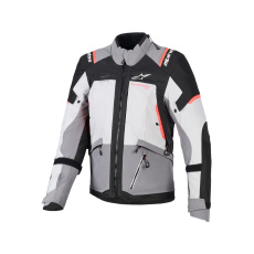 bunda STELLA ANDES V4 DRYSTAR, ALPINESTARS, dámská (tmavě šedá/světle šedá/černá/červená) 2026 bunda STELLA ANDES V4 DRYSTAR, ALPINESTARS, dámská (tmavě šedá/světle šedá/černá/červená) 2026