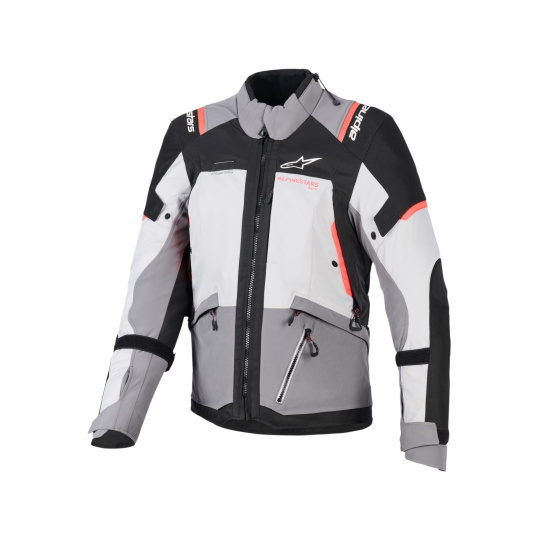 bunda STELLA ANDES V4 DRYSTAR, ALPINESTARS, dámská (tmavě šedá/světle šedá/černá/červená) 2026 bunda STELLA ANDES V4 DRYSTAR, ALPINESTARS, dámská (tmavě šedá/světle šedá/černá/červená) 2026