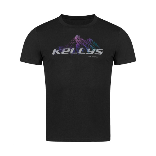 KELLYS Tričko PEAK krátký rukáv Black - XL
