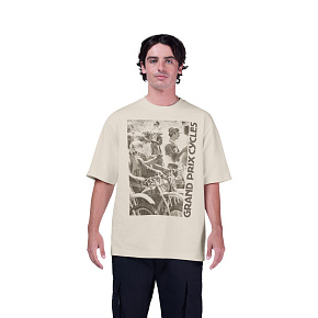 Pánské triko Fox Circa 74 Oversized Ss Tee  Off White