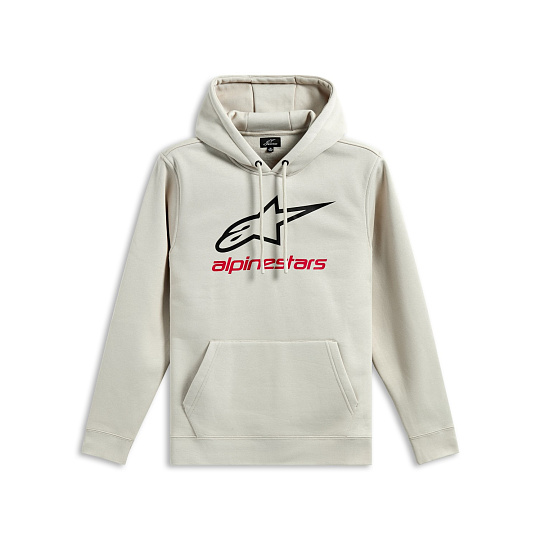 mikina ALWAYS HOODIE 3, ALPINESTARS (bílá off white/černá/červená) mikina ALWAYS HOODIE 3, ALPINESTARS (bílá off white/černá/červená)