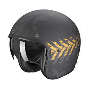 Moto přilba SCORPION BELFAST EVO NEVADA matná černo/zlatá Moto přilba SCORPION BELFAST EVO NEVADA matná černo/zlatá