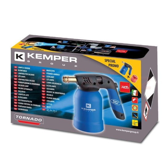 hořák KEMPER TORNADO s piezo-zapalováním + kartuše
