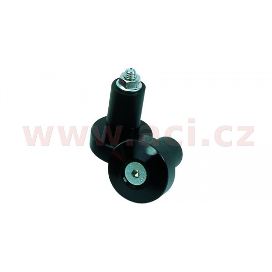závaží řídítek Bar Ends 1 s redukcí pro vnitřní průměr 13 a 18 mm (vnější 22 a 28,6 mm), OXFORD (černý elox, pár)