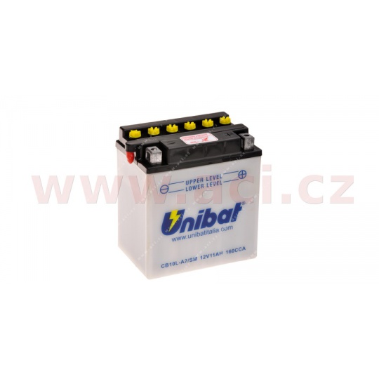 baterie 12V, YB10L-A2, 11Ah, 130A, konvenční 135x90x145, FULBAT (vč. balení elektrolytu)