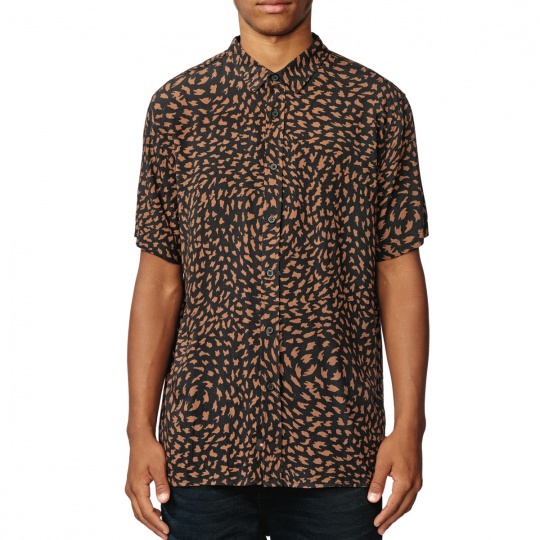 Pánská košile Globe Wild Life SS Shirt Bronze 