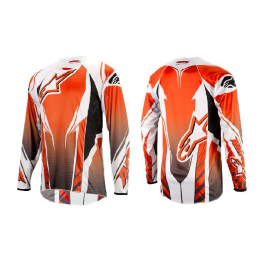 Alpinestars A-line L/S Jersey dres Orange/Black/Grey, vel.M