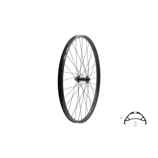 KELLYS Zapletené kolo přední KLS ASESINO 30 DSC F, 28/29", black