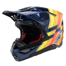 přilba SUPERTECH S-M10 edice TROY LEE DESIGNS, ALPINESTARS (modrá perleť/oranžová fluo/žlutá/červená) 2025 přilba SUPERTECH S-M10 edice TROY LEE DESIGNS, ALPINESTARS (modrá perleť/oranžová fluo/žlutá/červená) 2025
