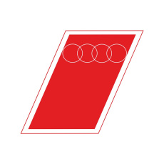 Audi set 3 samolepek s logem AUDI