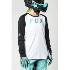 Dámský dres Fox W Defend Ls Jersey White/Black Dámský dres Fox W Defend Ls Jersey White/Black