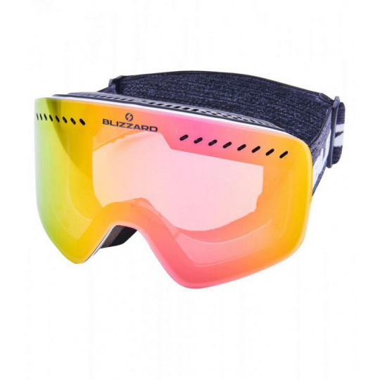 lyžařské brýle BLIZZARD Ski Gog. 983 MDAVZO, white shiny, smoke2, pink REVO
