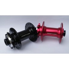 RAPTOR Firejet MTB 15 mm Disc 32 děr, červený přední náboj RAPTOR Firejet MTB 15 mm Disc 32 děr, červený přední náboj