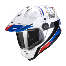 Moto přilba SCORPION ADF-9000 AIR DESERT bílo/modro/červená Moto přilba SCORPION ADF-9000 AIR DESERT bílo/modro/červená