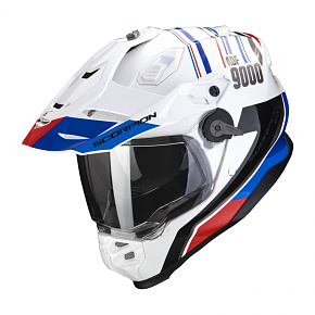 Moto přilba SCORPION ADF-9000 AIR DESERT bílo/modro/červená Moto přilba SCORPION ADF-9000 AIR DESERT bílo/modro/červená